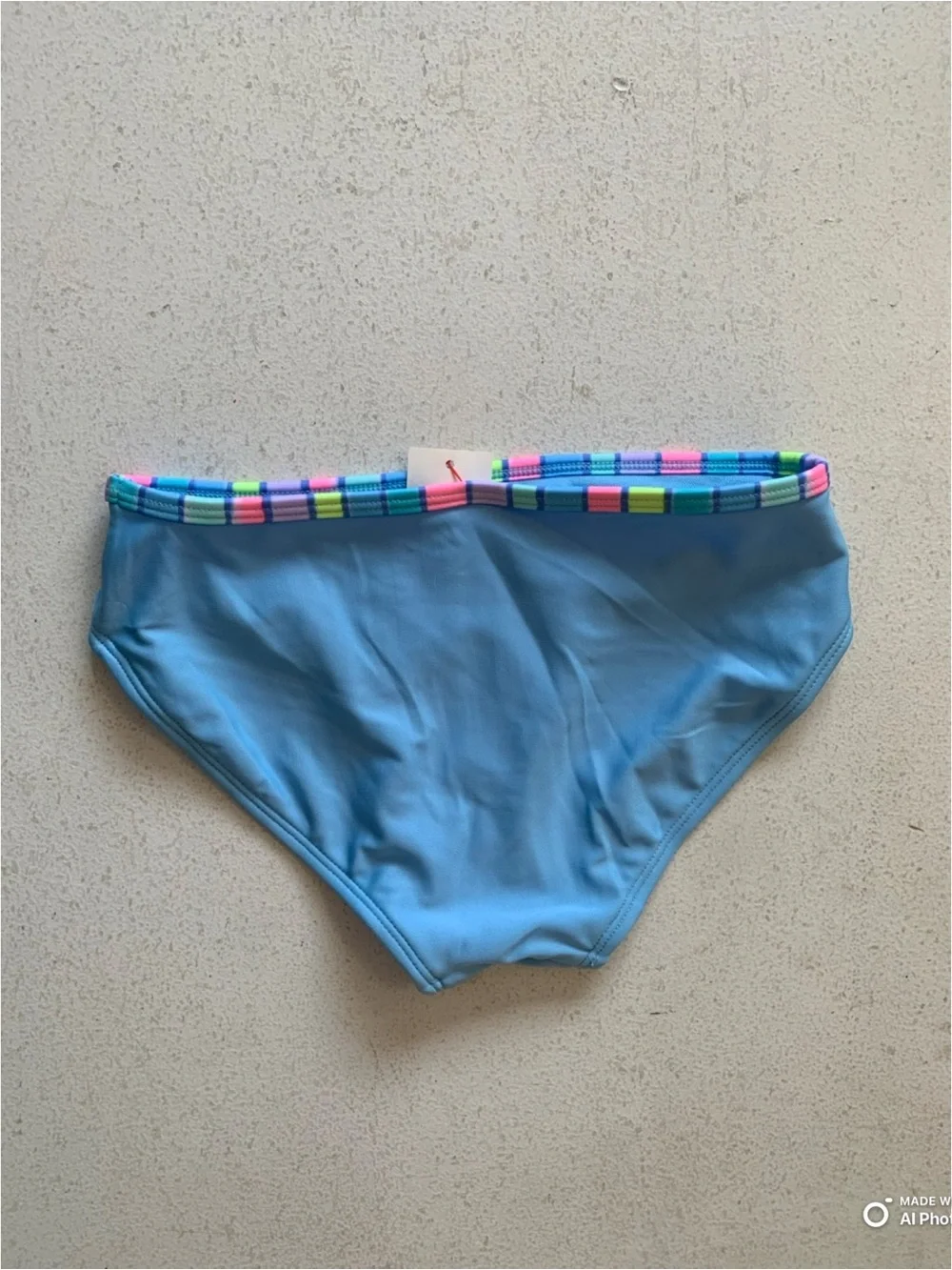 Cat & Jack Girls Blue Striped Bikini Set Size Medium NWT Beach Vacation